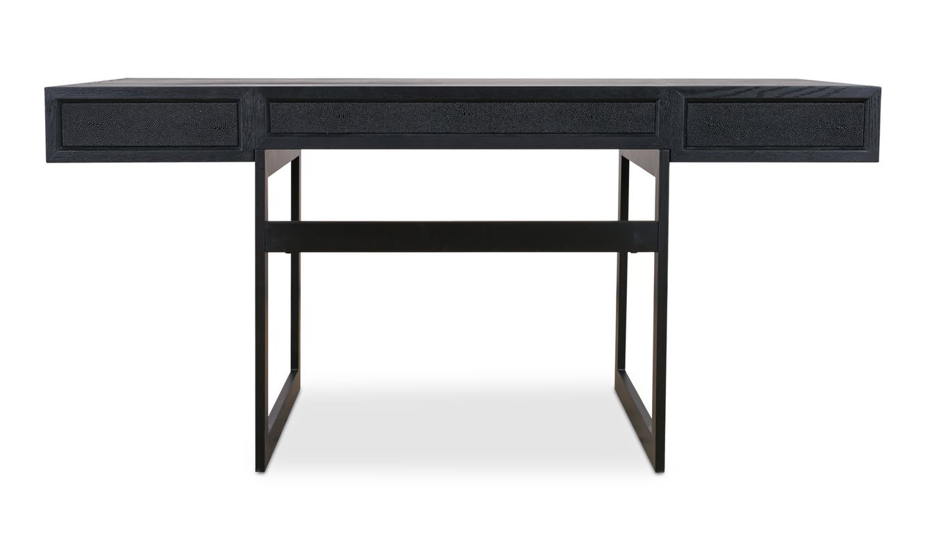 lifestyle view of Mako Desk Black luxury Desk