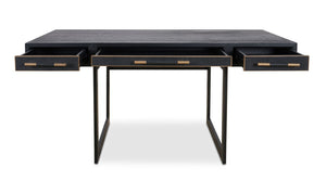 detail view of Mako Desk Black luxury Desk