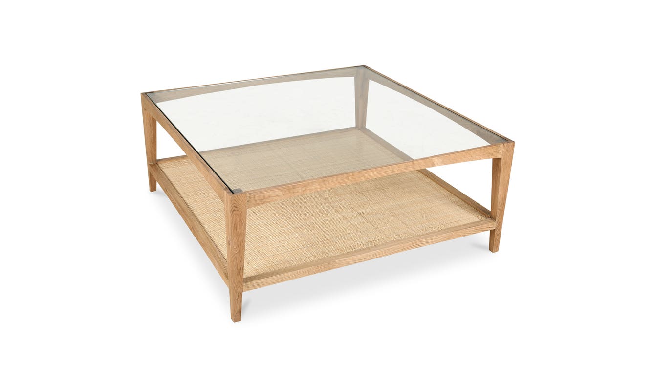 lifestyle view of Harrington Coffee Table Natural luxury Coffee Table
