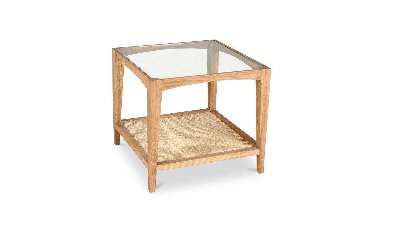 detail view of Harrington Side Table Natural luxury End Table