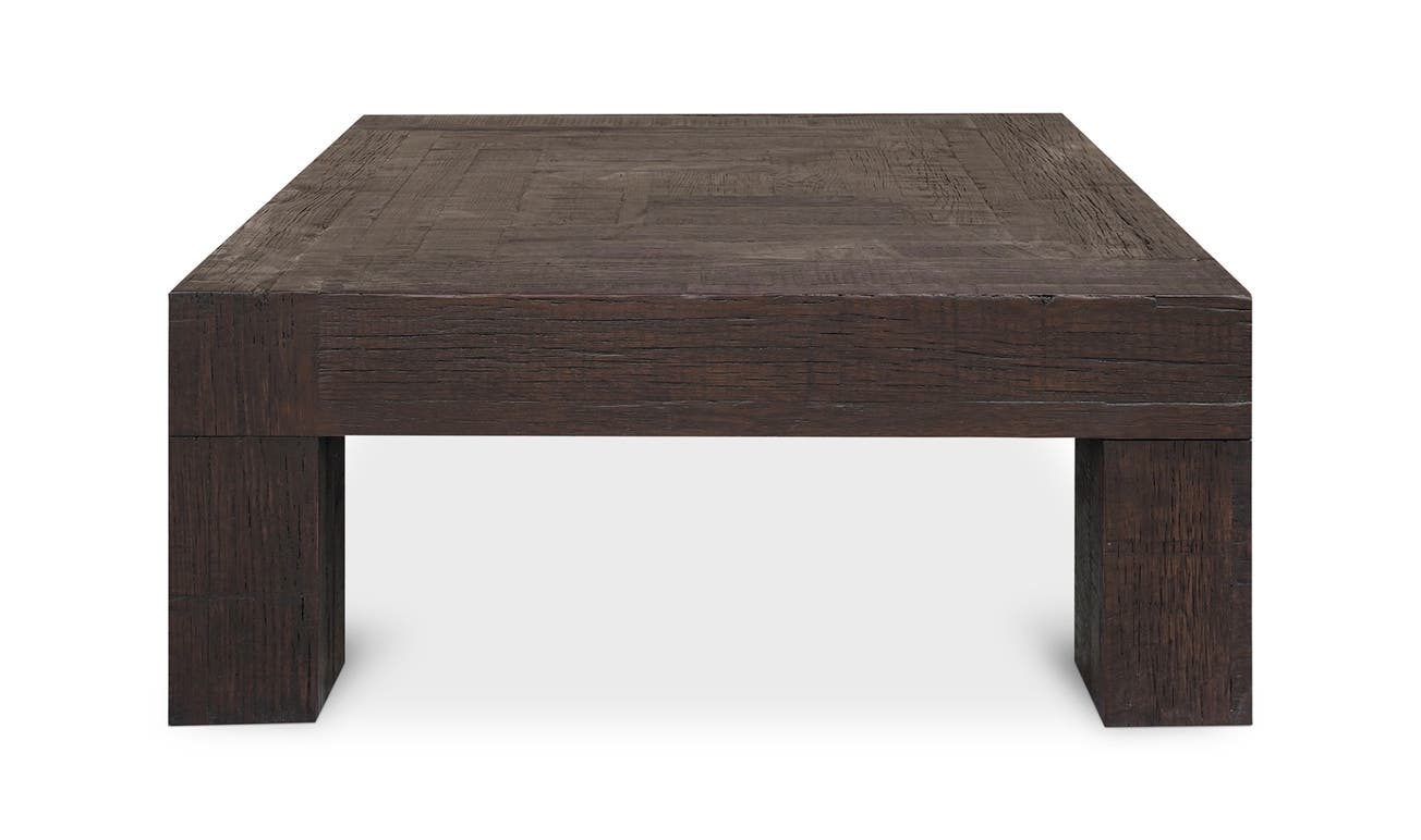 front view of Evander Coffee Table Brown luxury Coffee Table