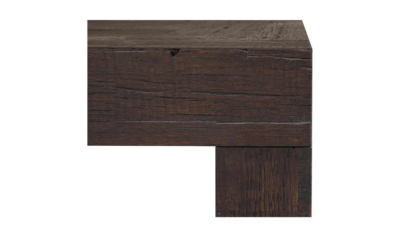 lifestyle view of Evander Coffee Table Brown luxury Coffee Table
