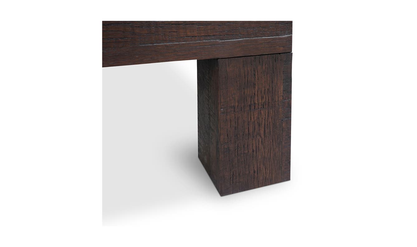 lifestyle view of Evander Coffee Table Brown luxury Coffee Table