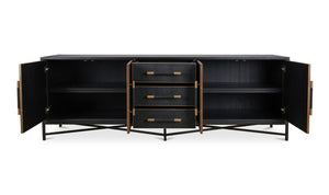 lifestyle view of Mako Sideboard Black Large luxury Sideboard