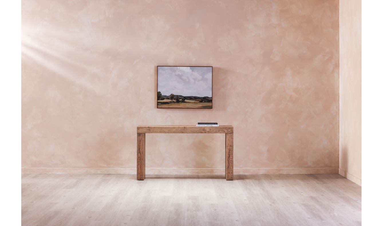 detail view of Evander Console Table Natural luxury Coffee Table