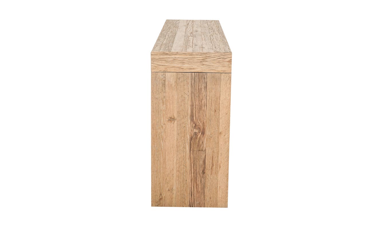 lifestyle view of Evander Console Table Natural luxury Coffee Table