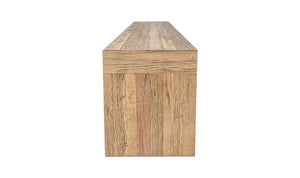 lifestyle view of Evander Dining Bench Natural luxury Bench