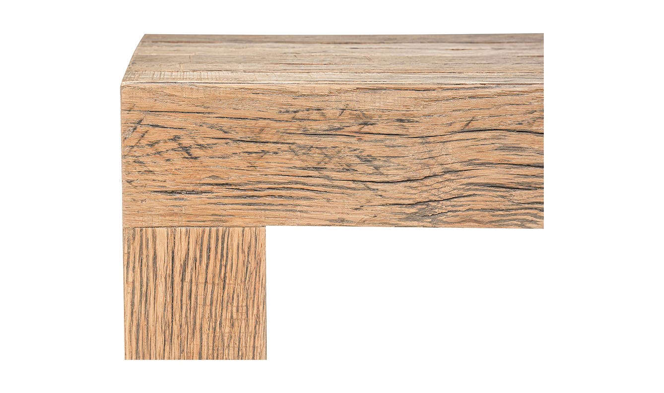 lifestyle view of Evander Dining Bench Natural luxury Bench