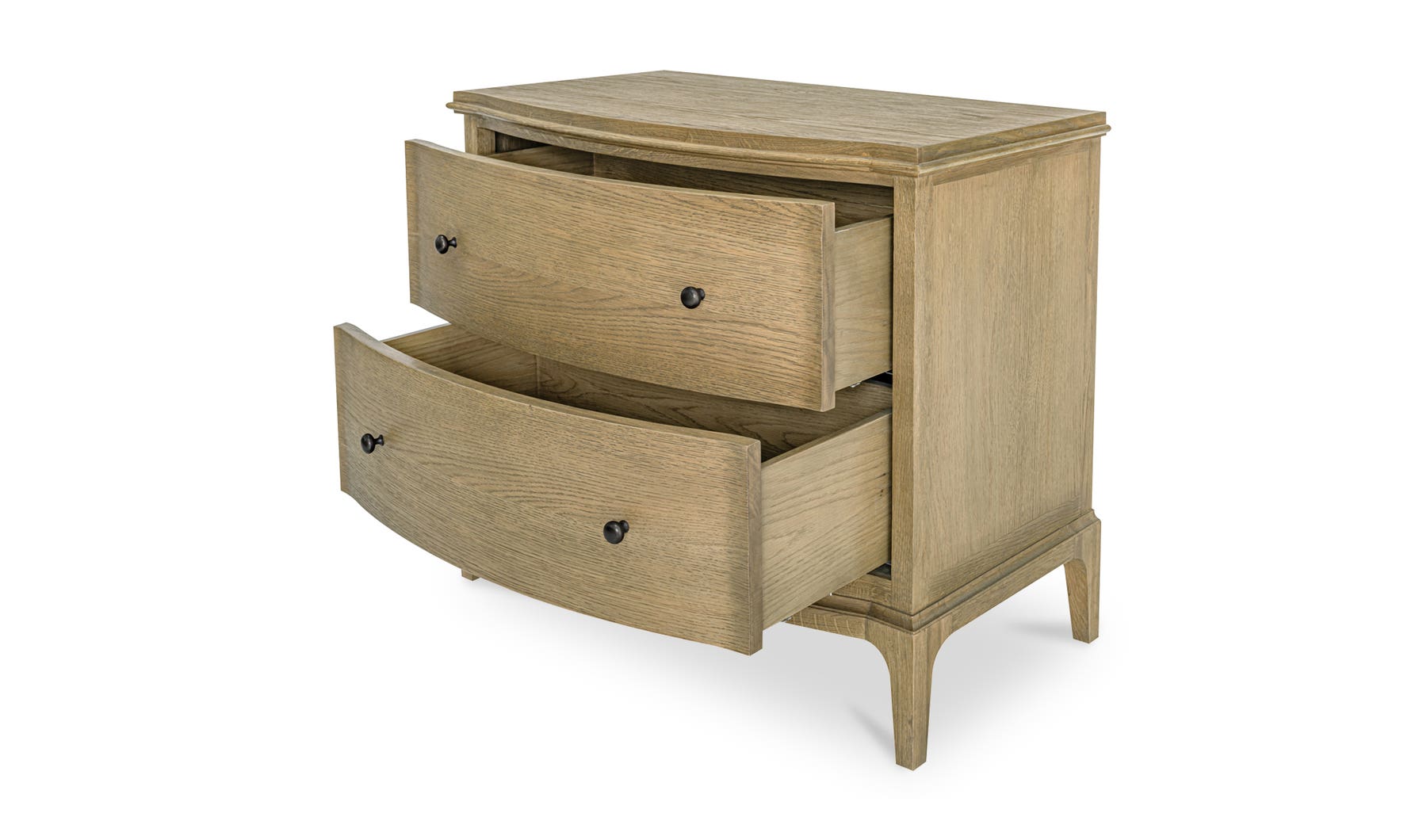 side view of Sadie Nightstand Brow luxury Sideboard