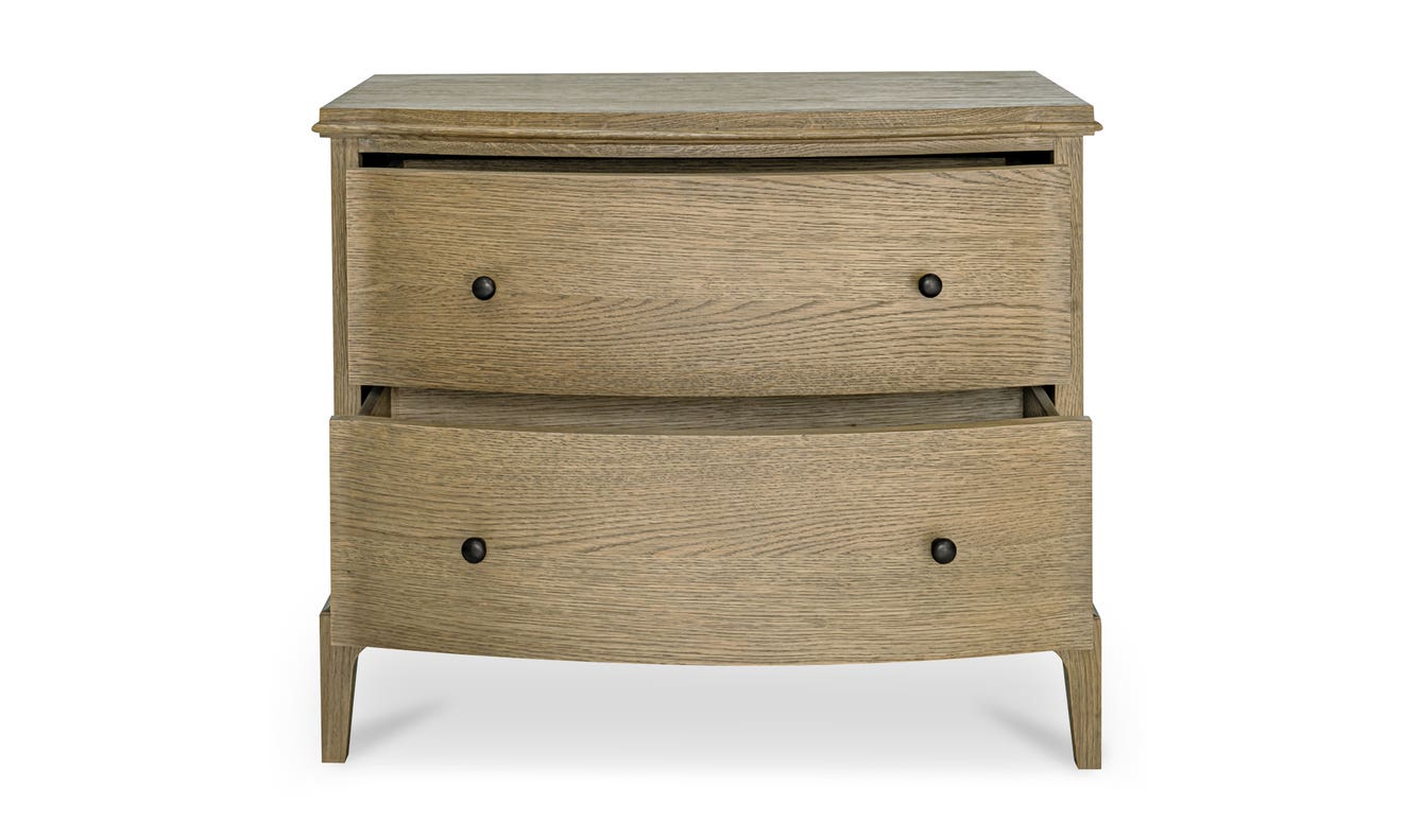 front view of Sadie Nightstand Brow luxury Sideboard