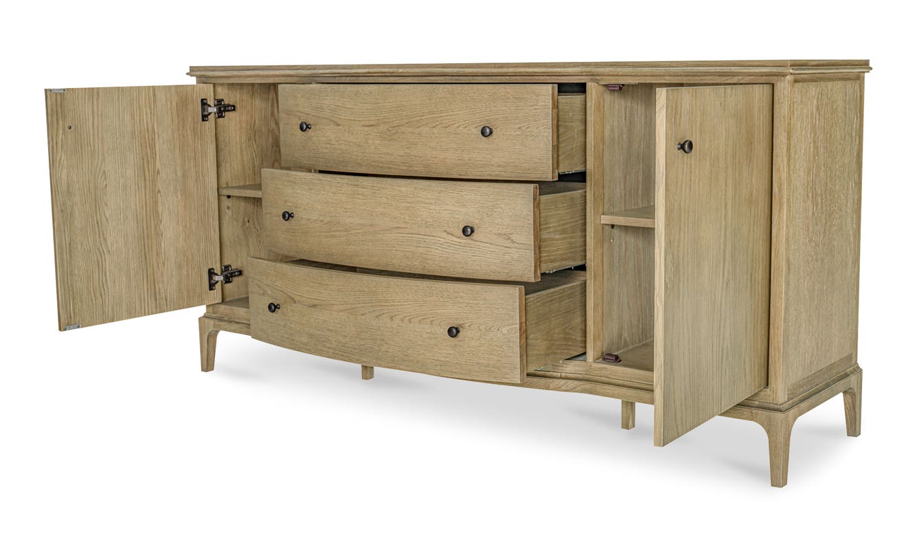 detail view of Sadie Sideboard Brown luxury Sideboard