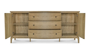 angle view of Sadie Sideboard Brown luxury Sideboard