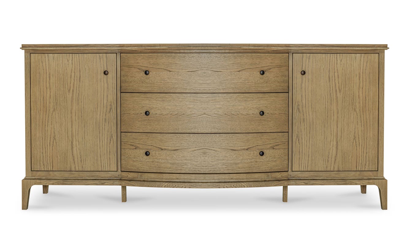 front view of Sadie Sideboard Brown luxury Sideboard