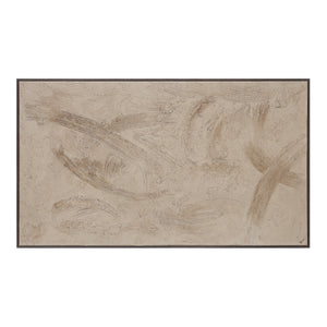 Trofa canvas art featuring abstract beige textures and strokes on a light background.