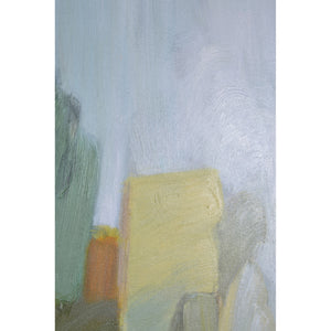 Leclaire canvas art featuring abstract brush strokes in soft pastel colors.