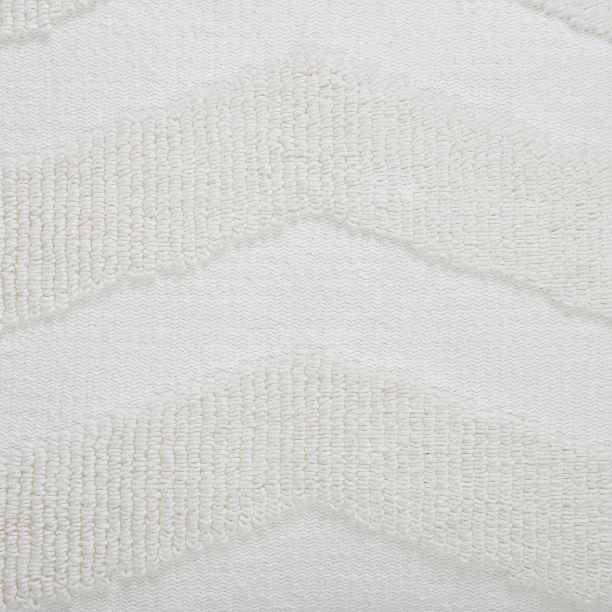 Close-up of Chiara Indoor Pillow showing white chevron texture