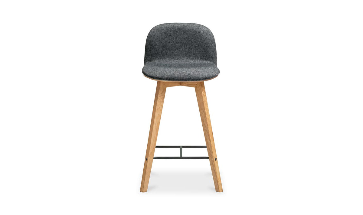 front view of Napoli Counter Stool Grey luxury Chair
