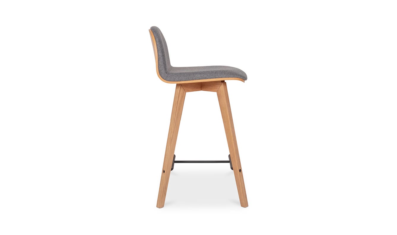 detail view of Napoli Counter Stool Grey luxury Chair