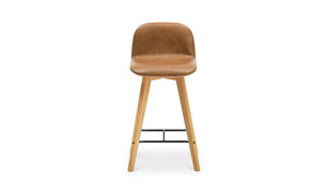 Napoli Leather Counter Stool Tan