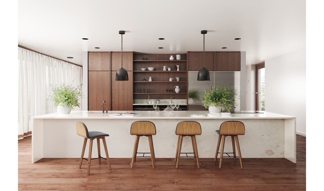 front view of Napoli Bar Stool Grey luxury Table & Bar Stool