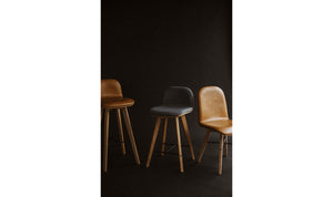 Napoli Leather Bar Stool Tan