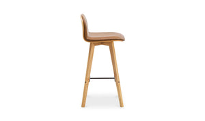 Napoli Leather Bar Stool Tan