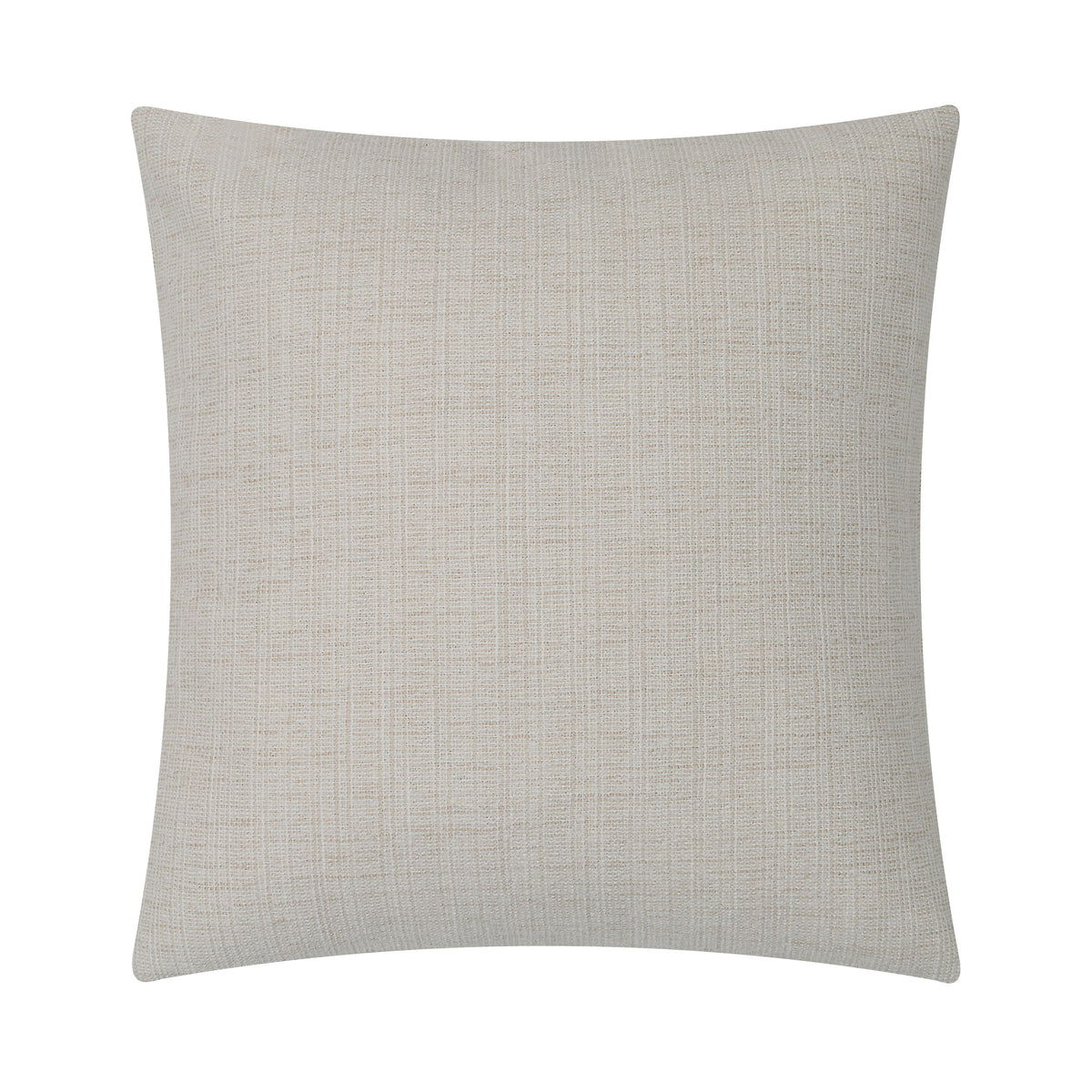 Pisces indoor pillow in light beige with textured fabric.