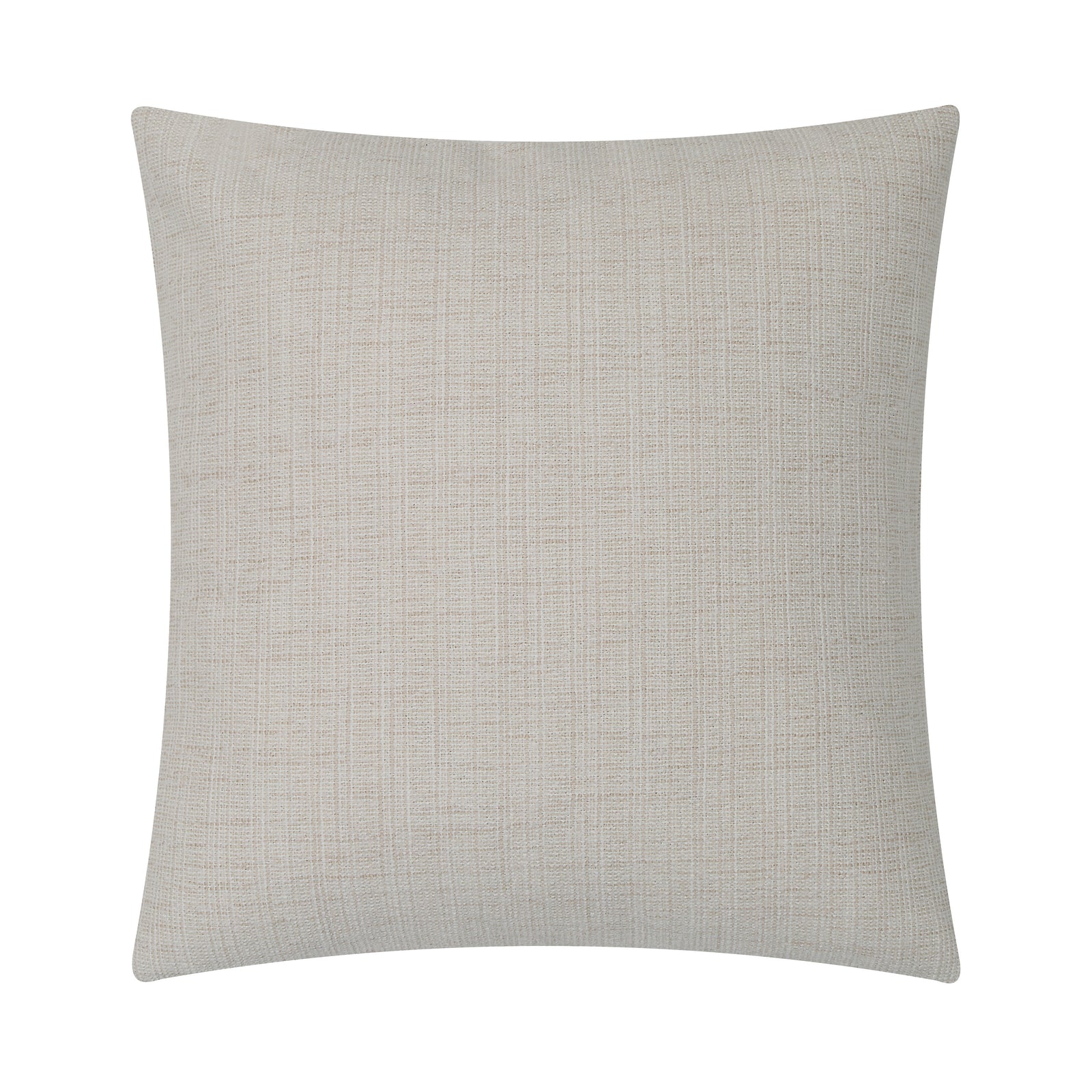 Pisces indoor pillow in light beige with textured fabric.