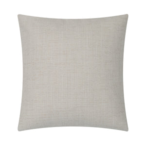 Pisces indoor pillow in light beige with textured fabric.
