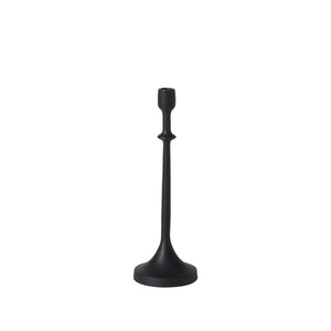 Albero Candle Holder in black, showcasing a single tall candle holder with a sleek design.