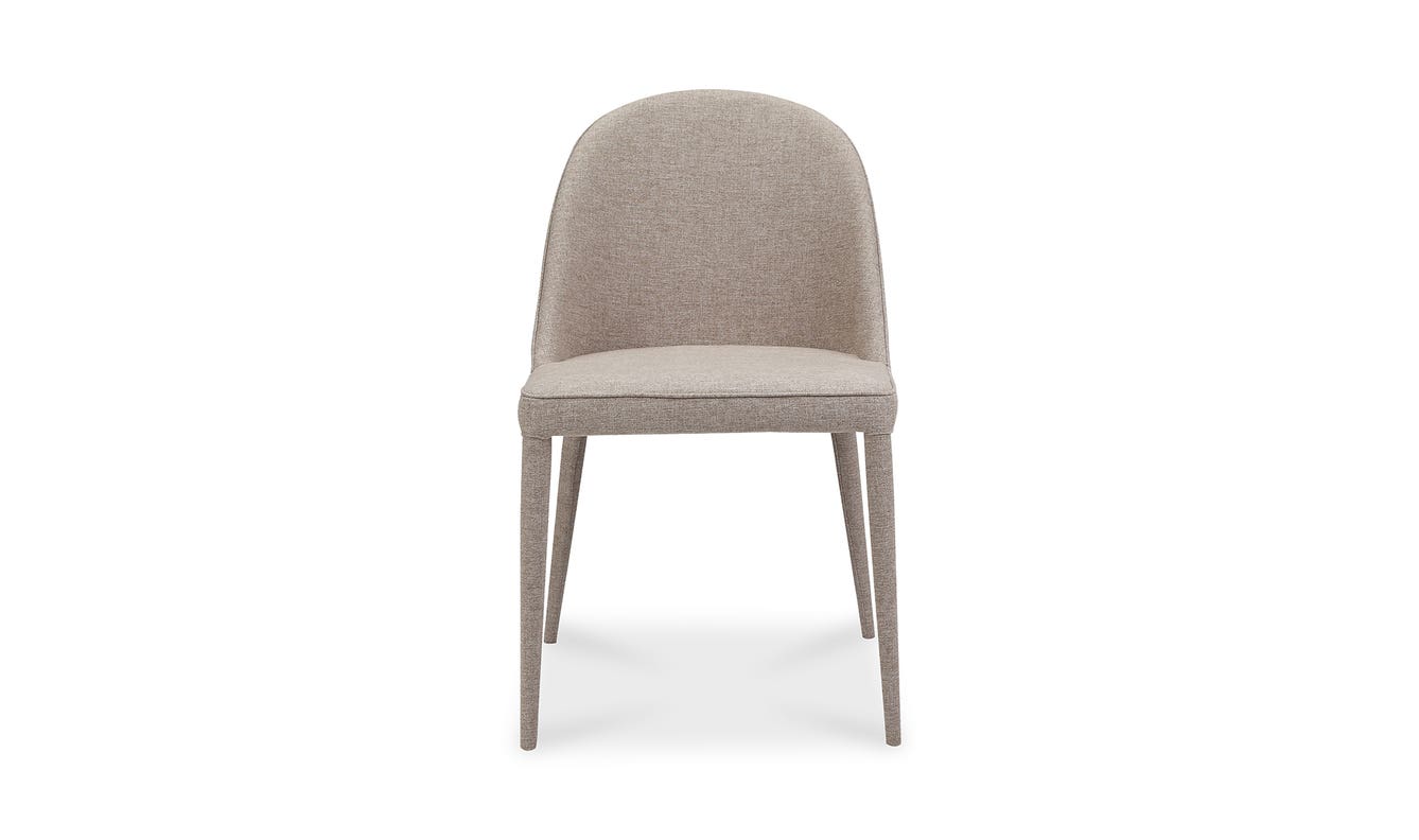 lifestyle view of Burton Dining Chair Light Grey (Set of 2) luxury Kitchen & Dining Room Chair
