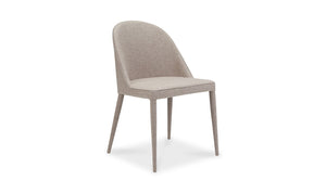 lifestyle view of Burton Dining Chair Light Grey (Set of 2) luxury Kitchen & Dining Room Chair