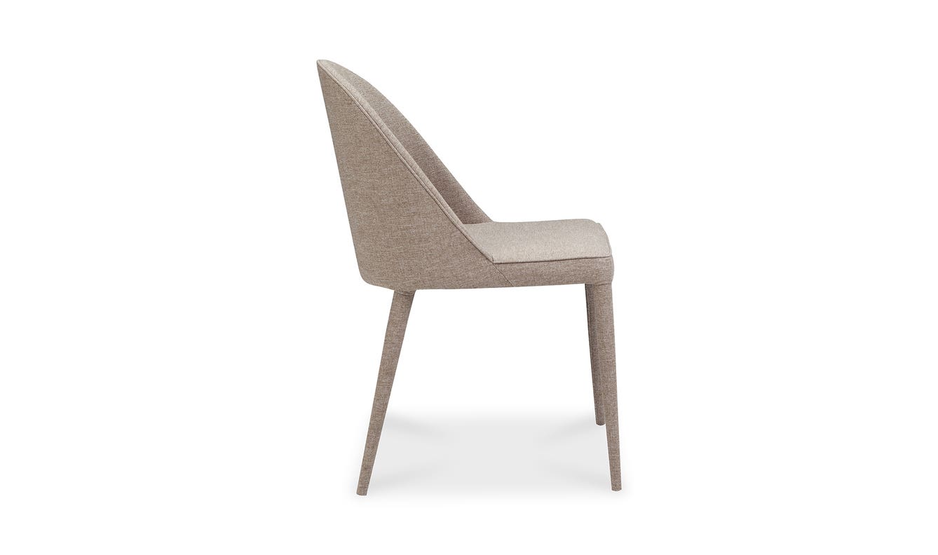 lifestyle view of Burton Dining Chair Light Grey (Set of 2) luxury Kitchen & Dining Room Chair