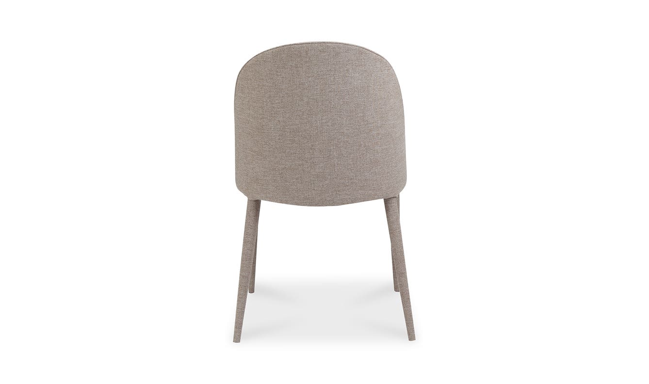 lifestyle view of Burton Dining Chair Light Grey (Set of 2) luxury Kitchen & Dining Room Chair