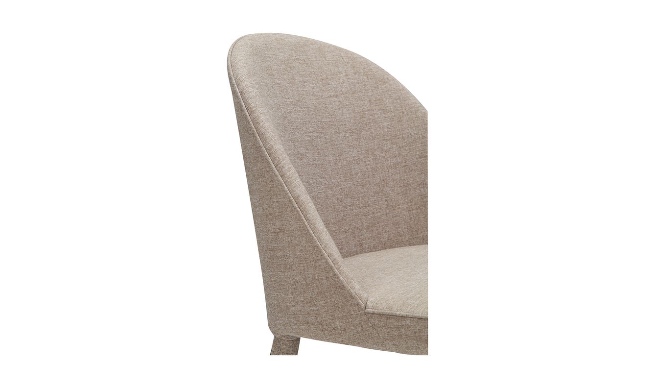 lifestyle view of Burton Dining Chair Light Grey (Set of 2) luxury Kitchen & Dining Room Chair
