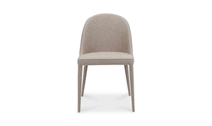 lifestyle view of Burton Dining Chair Light Grey (Set of 2) luxury Kitchen & Dining Room Chair