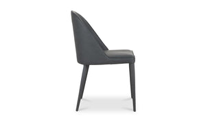 lifestyle view of Burton Dining Chair Black Fade (Set of 2) luxury Chair