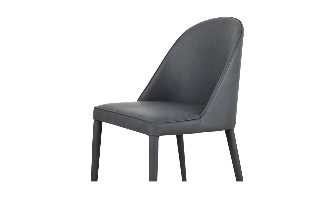 lifestyle view of Burton Dining Chair Black Fade (Set of 2) luxury Chair