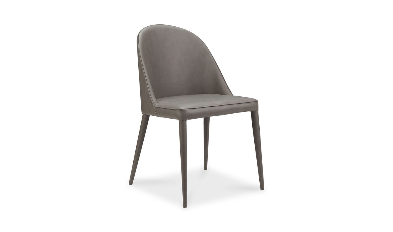 lifestyle view of Burton Dining Chair Dark Grey (Set of 2) luxury Chair