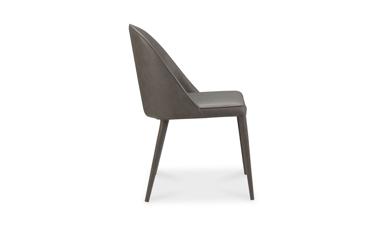 lifestyle view of Burton Dining Chair Dark Grey (Set of 2) luxury Chair