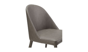 lifestyle view of Burton Dining Chair Dark Grey (Set of 2) luxury Chair