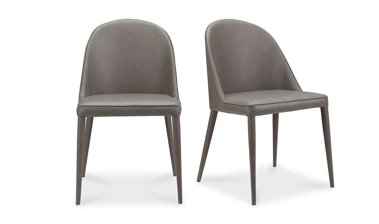 Burton Dining Chair Dark Grey (Set of 2)