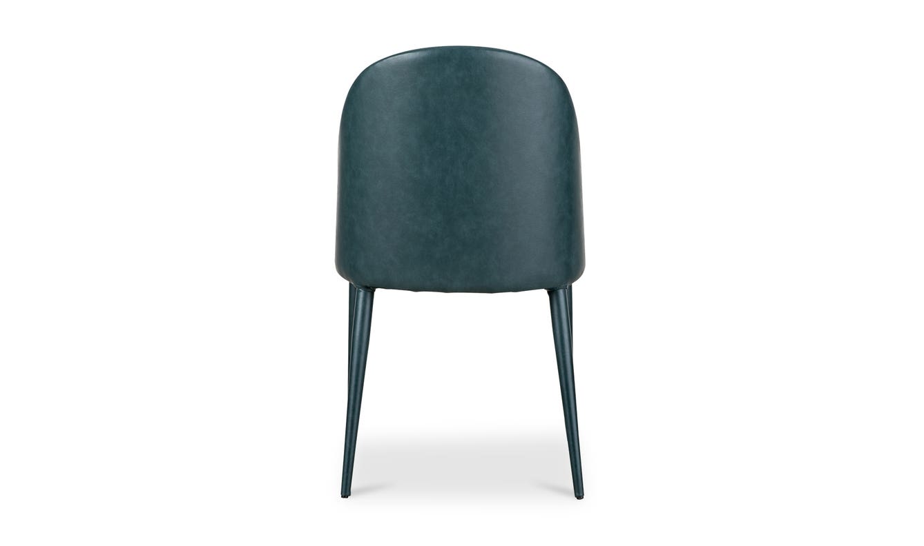 lifestyle view of Burton Dining Chair Dark Teal (Set of 2) luxury Kitchen & Dining Room Chair