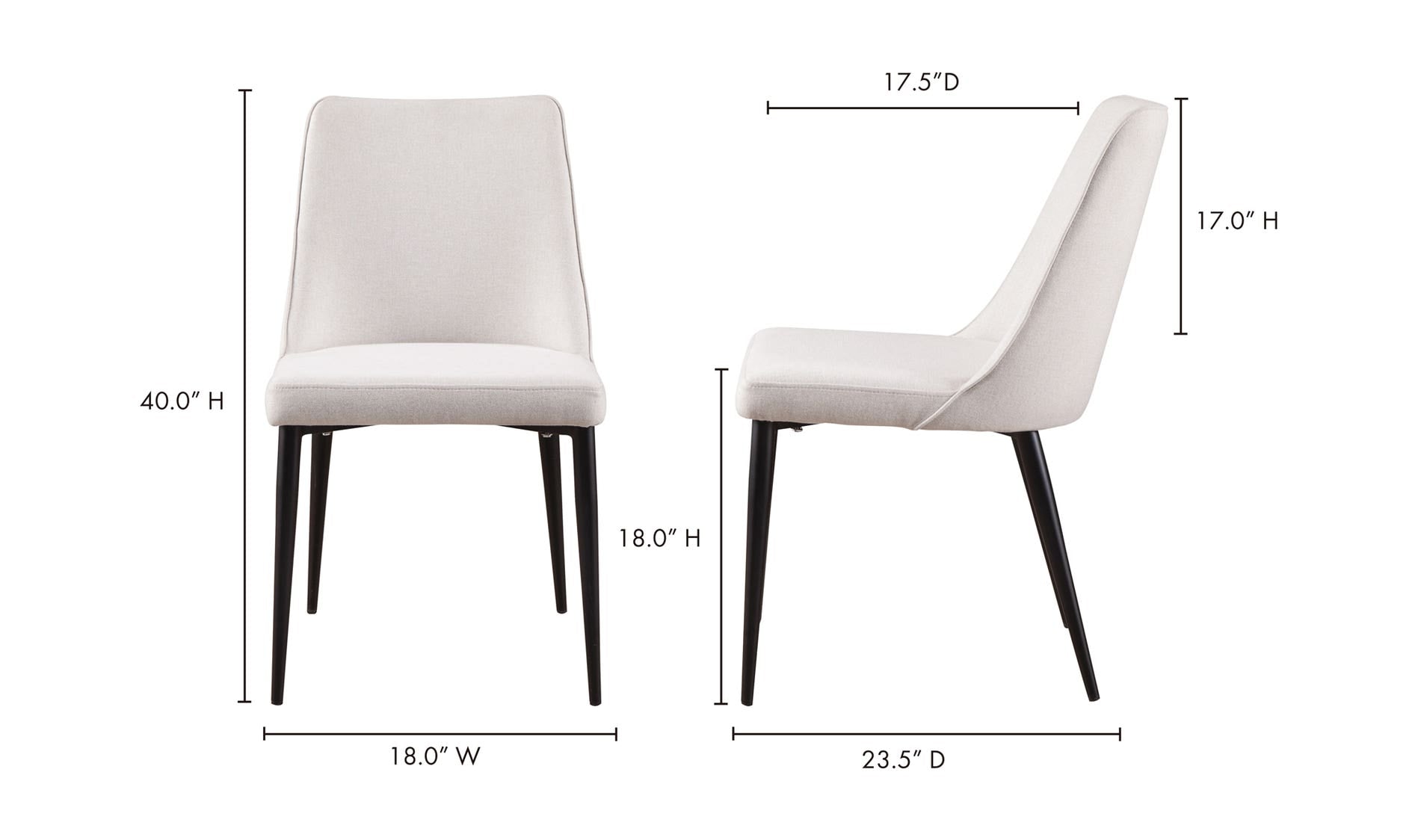 Lula Dining Chair Cream White