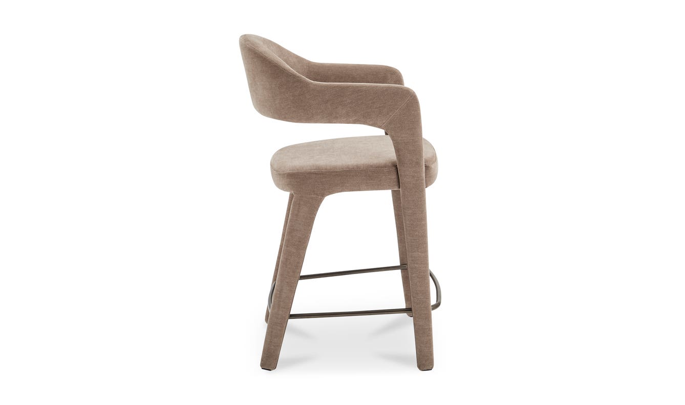 detail view of Martens Counter Stool Camel luxury Chair