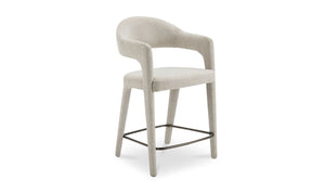 side view of Martens Counter Stool Beige luxury Chair