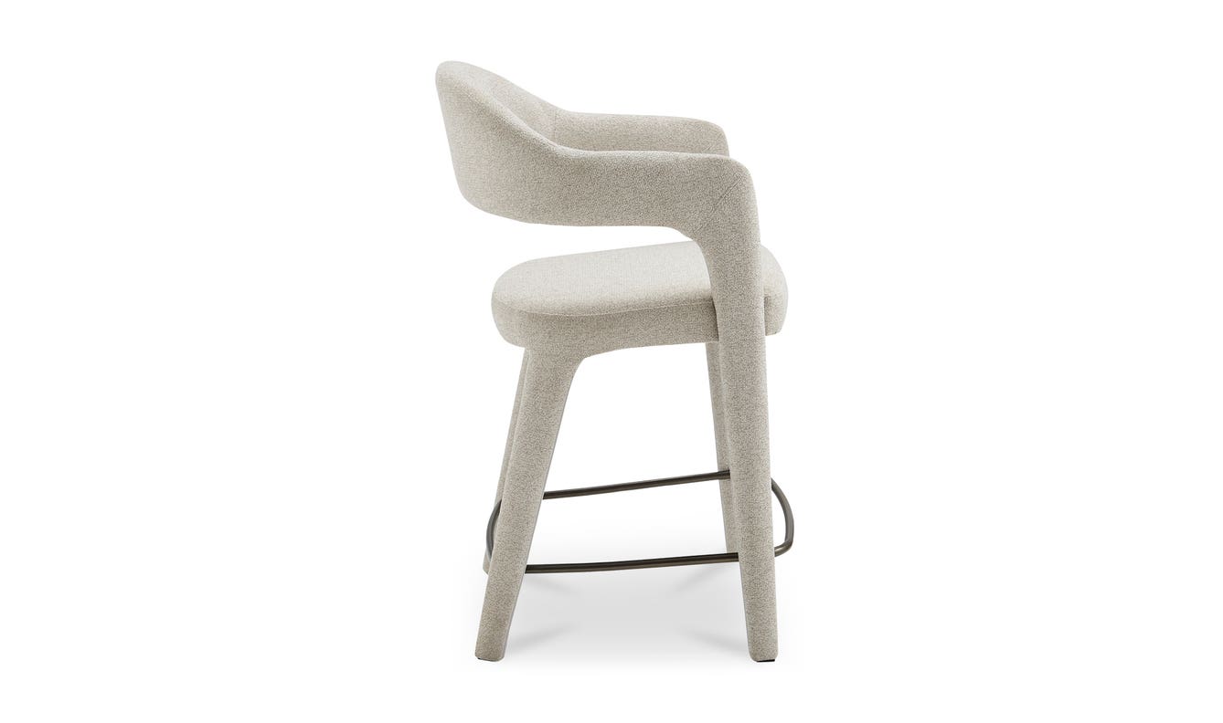 detail view of Martens Counter Stool Beige luxury Chair