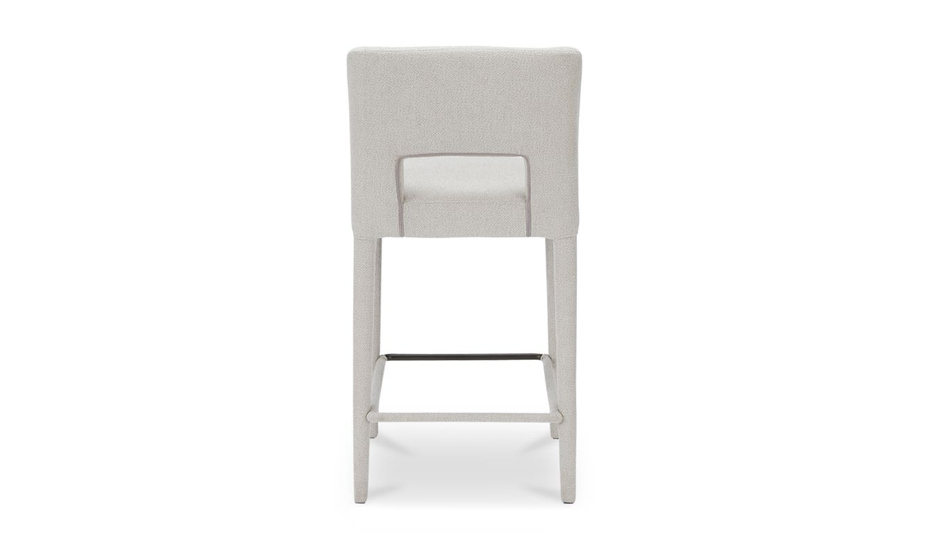 detail view of Joyce Counter Stool Beige luxury Chair