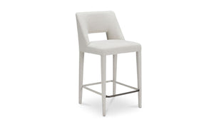 angle view of Joyce Counter Stool Beige luxury Chair
