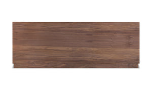 Round Off Queen Bed Walnut
